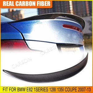 REAL Carbon Fiber Rear Trunk Spoiler Wing For BMW E82 1series 128i 135i Coupe - Bild 1 von 13