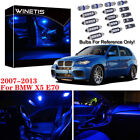 24Pcs Blue Canbus Interior Led Bulb Light Full Kit For 2007-2013 Bmw X5 E70 M