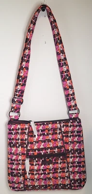 Vera Bradley хипстер в Houndstooth твидовый узор новый с ярлыками 11,5 x 11" - Изображение 1 из 4