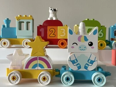 Lego Duplo My First Unicorn Rainbow Train & Number Train - Imagem 1 de 4