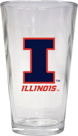 Illinois Fighting Illini 16 oz Pint Glass 3-Pack Cover