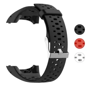 Correa de banda de reloj perforado de goma rebanada para Polar M400/M430 - Imagen 1 de 8