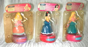 Lot of 3 Solar Powered Dancing Figures Cinderella Snow White Sleeping Beauty NIP - Picture 1 of 2