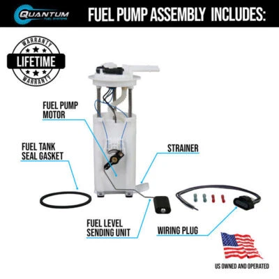QFS Fuel Pump Module Assembly for Oldsmobile Silhouette 3.4L 1998-2001 #E3372M - Image 1 of 2
