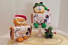 Vintage Weihnachten Garfield Katze Plüschpuppe 7 Zoll mit Russell Stover Süßigkeiten, Neu
