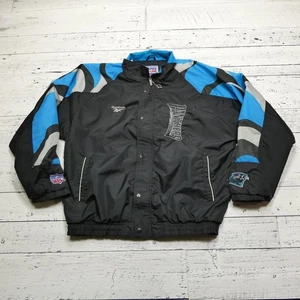 Vintage Carolina Panthers Jacke Herren XL schwarz NFL Football Reebok Pro Line 90s - Bild 1 von 10