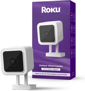 Roku - Outdoor Camera - Home Security - IP65 Weather Resistant Wired Security... - Picture 1 of 1