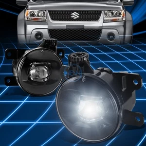 For 06-14 Suzuki SX4 Sedan/Grand Vitara Clear Lens LED Fog Lights Replacement - Picture 1 of 5