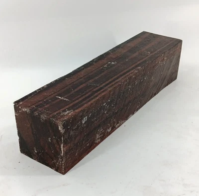 Macassar Ebony turning blank, air-dried and waxed, 3" x 3" x 12" - Image 1 of 2