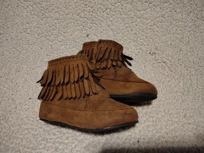 Baby Girl Brown Tassel Boots KoalaKids Little Girl Size 5 - Image 1 of 4