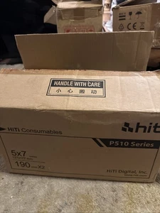 HiTi 5x7 " Ribbon and Paper Case for P510 Photo Printers, 190 Sheets X 2 - Picture 1 of 10