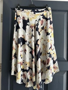 A Line Midi Skirt Silk Looking Size 14 ASOS Design - Picture 1 of 4