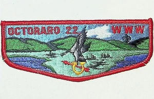 Octoraro Lodge 22 Chester County Council PA OA Lodge Flap RED Bdr  - Picture 1 of 2