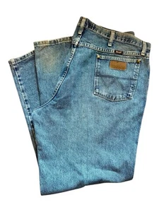 Pantalones de mezclilla Wrangler para hombre 40x30 corte vaquero recto George Strait corte original occidental - Imagen 1 de 24