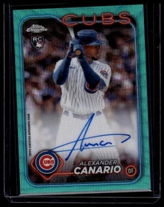 2024 Topps Chrome #RA-AC Alexander Canario Rookie Autographs Aqua Wave #/199 - Bild 1 von 2