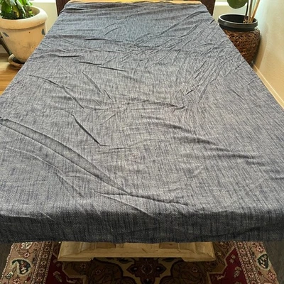 Пододеяльник для подростков Pottery Barn PB Full Queen True Blue мягкий цвет шамбре - Изображение 1 из 4