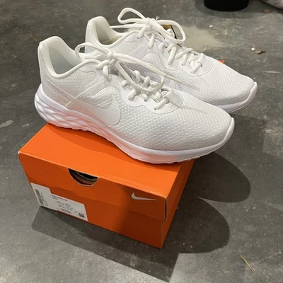 Nike Revolution 6 Next Nature Triple White Size 8 Mens 9.5 Womens - Image 1 of 4