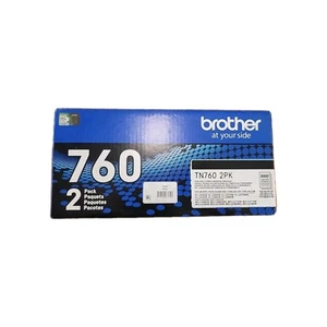 Brother TN7602PKW Oryginalny wysokowydajny czarny toner do drukarki Twin Pack - Zdjęcie 1 z 1