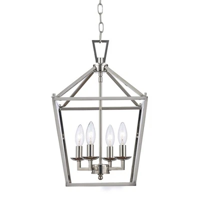 Trans Globe Lighting 10264 Lacey 4 Light 12"W Pendant - Chrome - Image 1 of 4