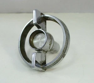 Vintage Metal Chrome Television Channel Selector Knob (round ring) - Picture 1 of 5