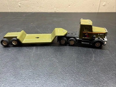 Camión transportador tanque/jeep Buddy L Army T-605 de colección y remolque FS Bnfts Chrty Foto 1 de 4