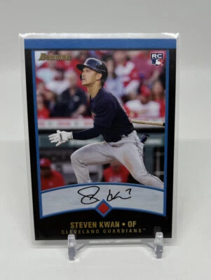 2022 Topps Throwback Thursday Steven Kwan RC #49 2001 Bowman - Image 1 of 2