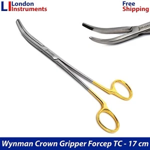 Gripe dental quirúrgica Wynman TC 17 cm removedor de corona fórceps instrumentos de sujeción - Imagen 1 de 6