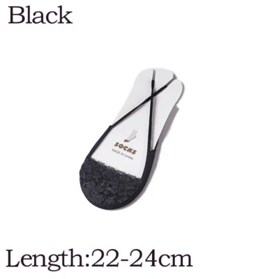 Mujeres Algodón Encaje Medio Pies Invisible Corte Bajo Eslinga Calcetines Cortos Calcetines de Verano Foto 1 de 4