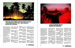 3w50315/ Lot Reklame aus 1982 – LUFTHANSA - Bild 1 von 3