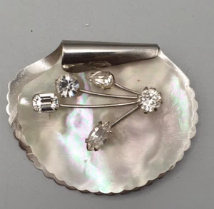 Vintage KRAMER Designer signierte silberfarbene Chrom Perlglanz Duroplast Krista - Bild 1 von 10