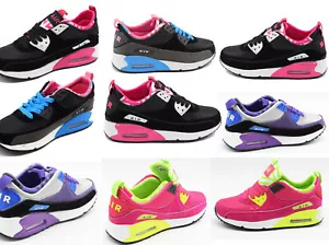 Womens Running Trainers Ladies Sneakers Slip On Walking Gym Comfy Fashion Shoes - Picture 1 of 15