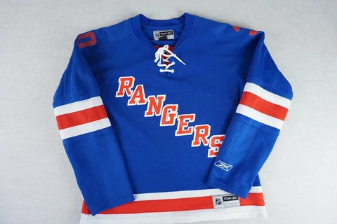 Henrik Lundqvist New York Rangers Youth Medium Blue Replica Jersey Cover