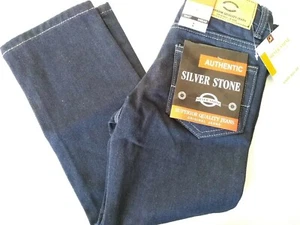 Boys Silver Stone Blue Denim Jeans Straight Leg Adjustable Waist Size 7 M1 - Picture 1 of 4