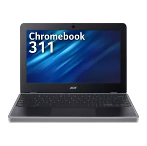 Acer C723 Chromebook 11.6" Black / Mediatek CPU / 4GB RAM / 64GB eMMc - Picture 1 of 6