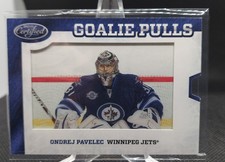 2012-13 Panini Certified Ondrej Pavelec Goalie Pulls Winnipeg Jets