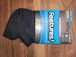 Feetures! High Performance Ultra Light No Show Tab Black - M - Picture 1 of 1