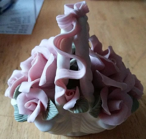 Porcelain Basket of Roses Cover