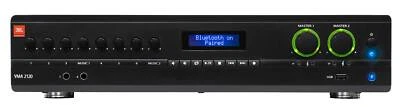 JBL VMA2120 2-Ch. Commercial/Restaurant 120W 70V Bluetooth Amplifier, 8 Inputs - Image 1 of 4