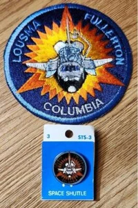 4"" NASA SPACE SHUTTLE COLUMBIA STS-3 CREW PATCH UND 1"" PIN NEU KOSTENLOSER US-VERSAND - Bild 1 von 1