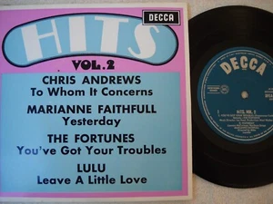 **HITS VOL.2 45rpm 7"EP DECCA DFEA 8649 FOUR SONGS MONO IN VERY GOOD CONDITION** - Foto 1 di 4