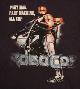 VINTAGE TOY AUTHENTIC RETRO ROBO COP ALL COP NAVY BLUE T SHIRT TEE SZ S NEW - Picture 1 of 12