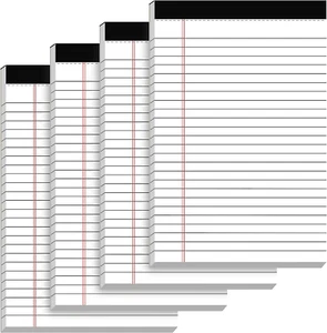 5" x 8" Legal Blöcke, 4er-Pack, College liniert, je 30 Blatt, perforiert, Doppelgröße - Bild 1 von 12
