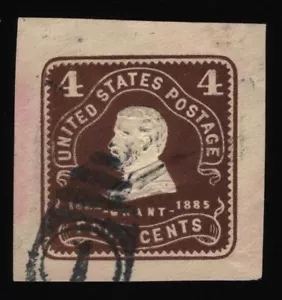 #U390 4c Grant, Cut Square, Used [3] **ANY 5=FREE SHIPPING** - Picture 1 of 1