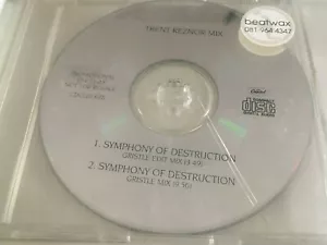 Megadeth RARE 2trk PROMO CD Symphony Of Destruction TRENT REZNOR NINE INCH NAILS - Picture 1 of 1