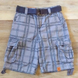 NWT Urban Pipeline Boys Plaid Cargo Shorts Size 14 - Picture 1 of 6
