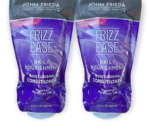 (2) New JOHN FRIEDA Frizz Ease Daily Nourishment Conditioner, 8.45oz Each - Picture 1 of 2