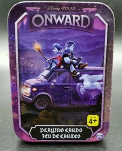Tarjetas de juego Spin Master Disney Pixar edición "ONWARD" en lata de almacenamiento - Nuevas - Imagen 1 de 12
