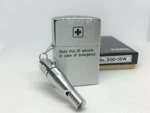 ZIPPO 1995 Limited Edition "Emergency ID Whistle Case" Lighter w Whistle Charm - Picture 1 of 11