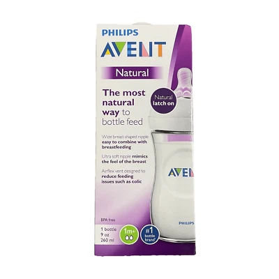 Philips AVENT Natural Anti-Colic Bottle, 9oz 1m+ Ultra Soft - Image 1 of 4