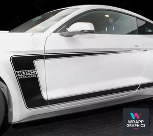 Fits  Ford Mustang Side C Stripes Graphics Any Year Any Model Decals Hockey C - Picture 1 of 4